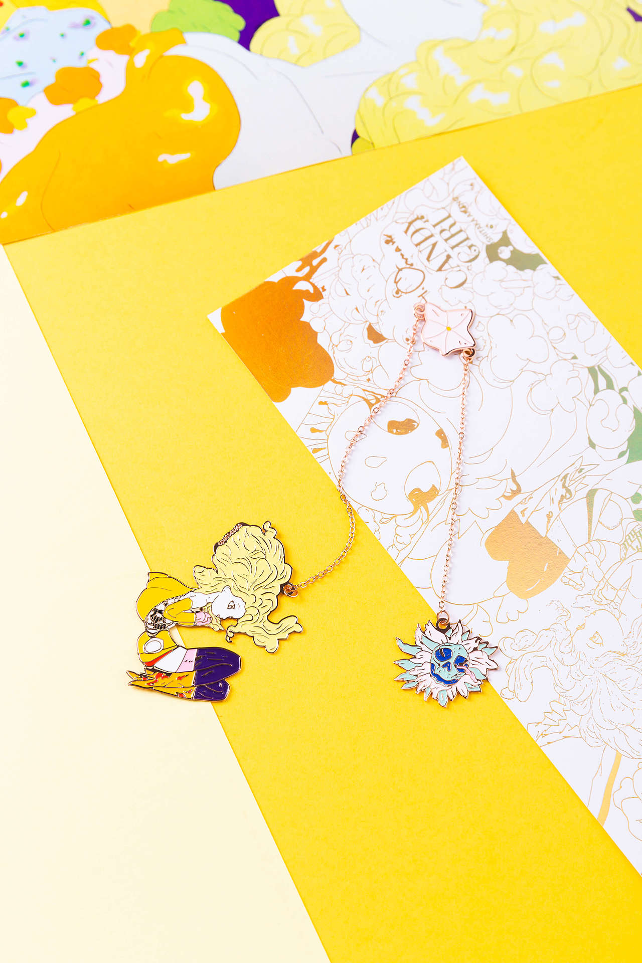 手心里x天野喜孝联名款candy girl系列书签