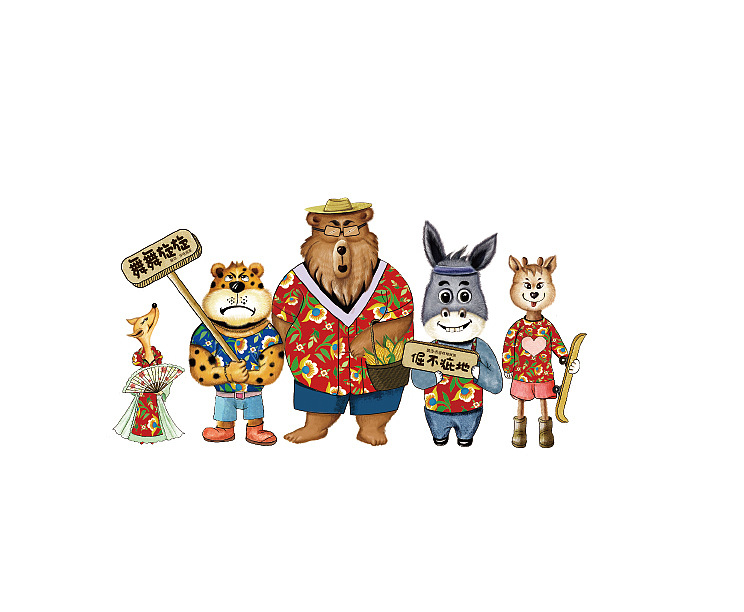 东北地域文创插画