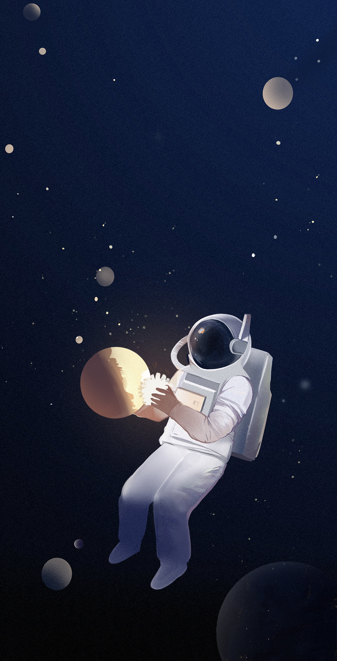 在太空搓星球的男人