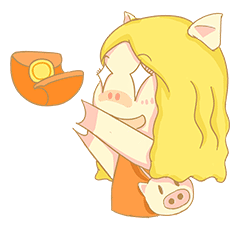 动态表情包 -“猪猪女孩给你拜年”（图ZMTY2OTQyOTQ4） - 创作习作 - 站酷设计师QinjieMagic原创素材 - 站酷ZCOOL