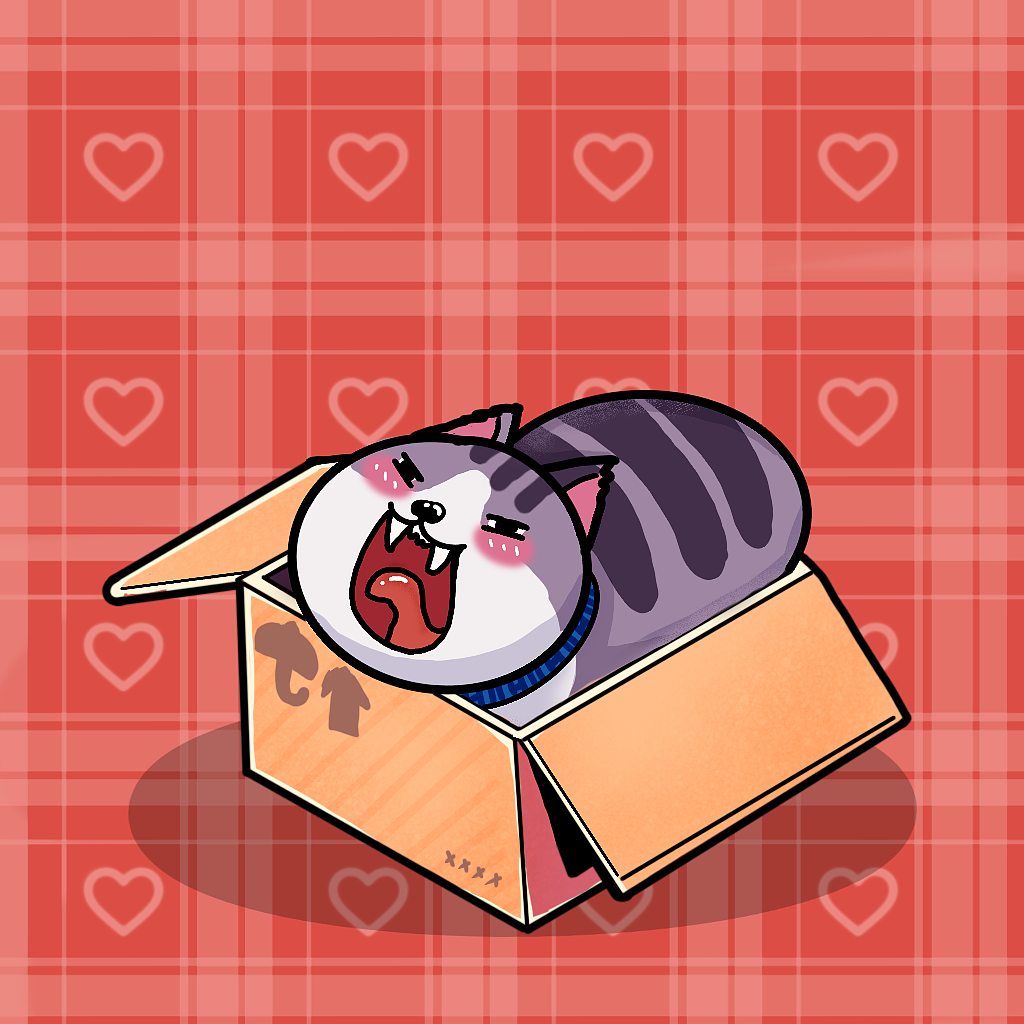 猫猫都爱纸壳箱！！！（图ZMjg4MDQ2NjIw） - 儿童插画 - 站酷设计师枕头君啊原创素材 - 站酷ZCOOL