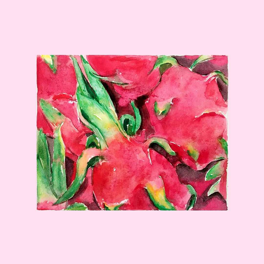 火龙果练习（图ZMTUyOTQ0NTQw） - 绘画 - 站酷设计师月半月与半月半原创素材 - 站酷ZCOOL