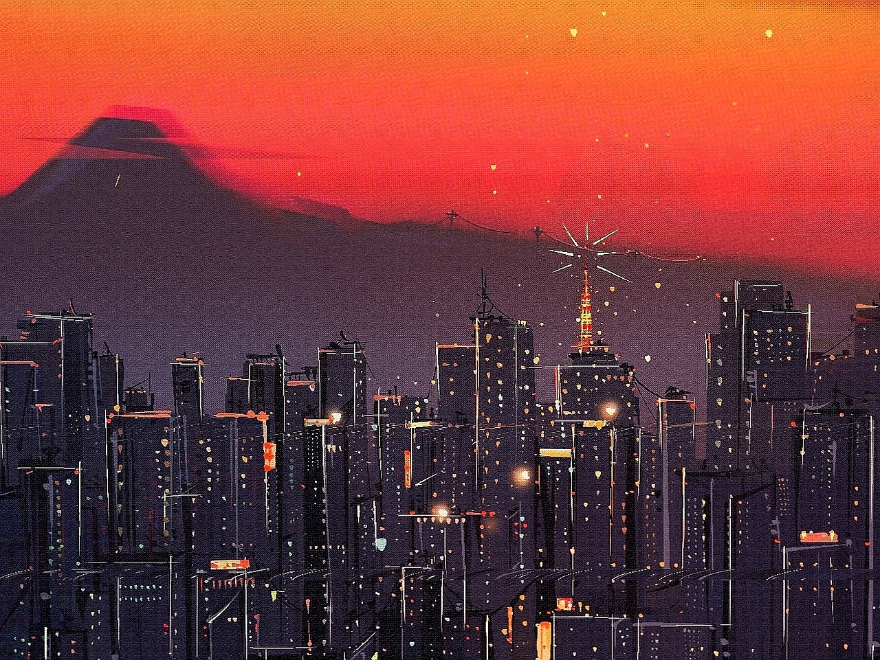 城市的傍晚（图ZMjYwODE1MDc2） - 艺术插画 - 站酷设计师EVAGATR原创素材 - 站酷ZCOOL