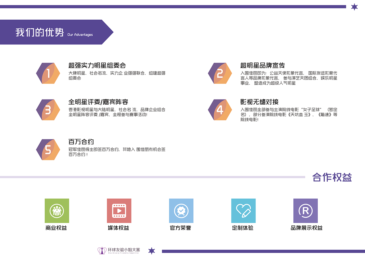 模特比赛宣传册