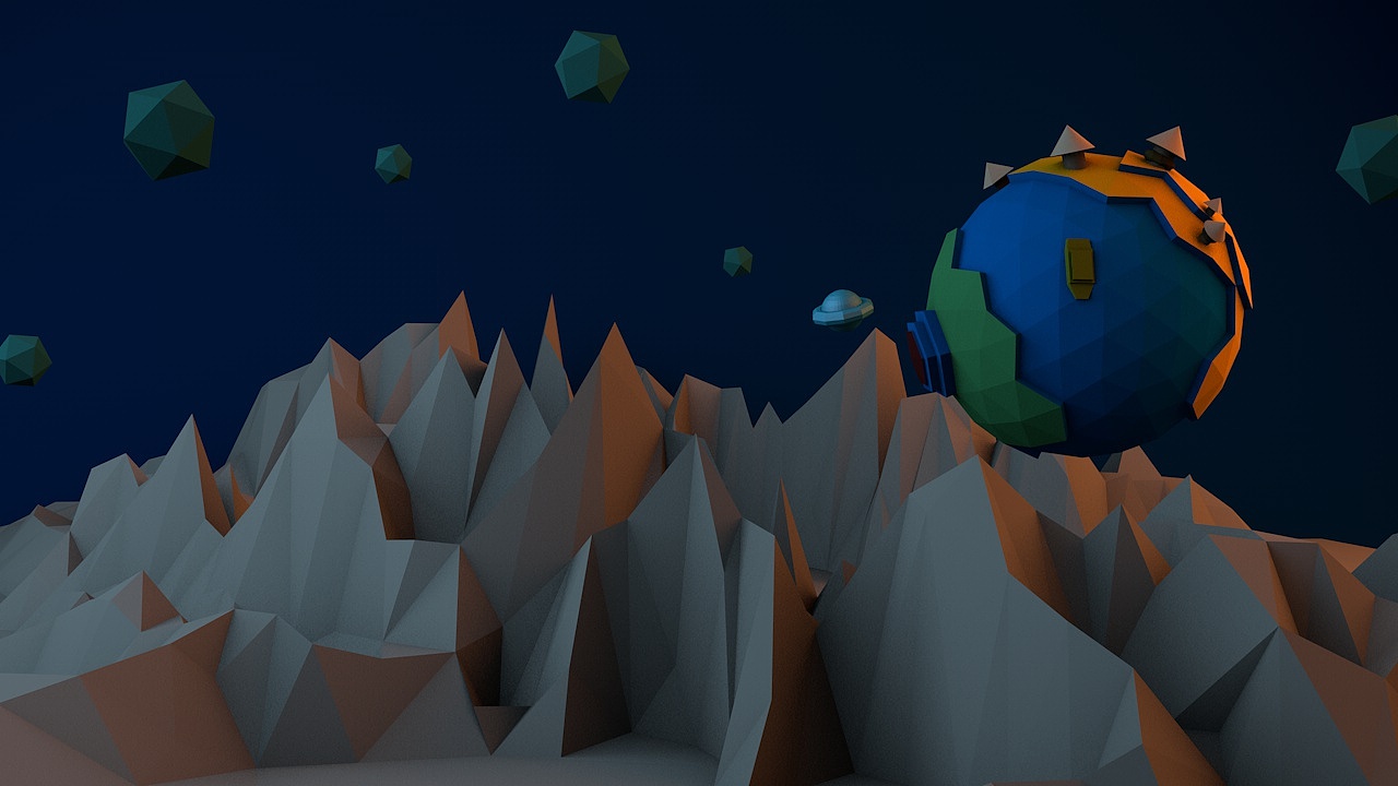 C4D制作星球场景