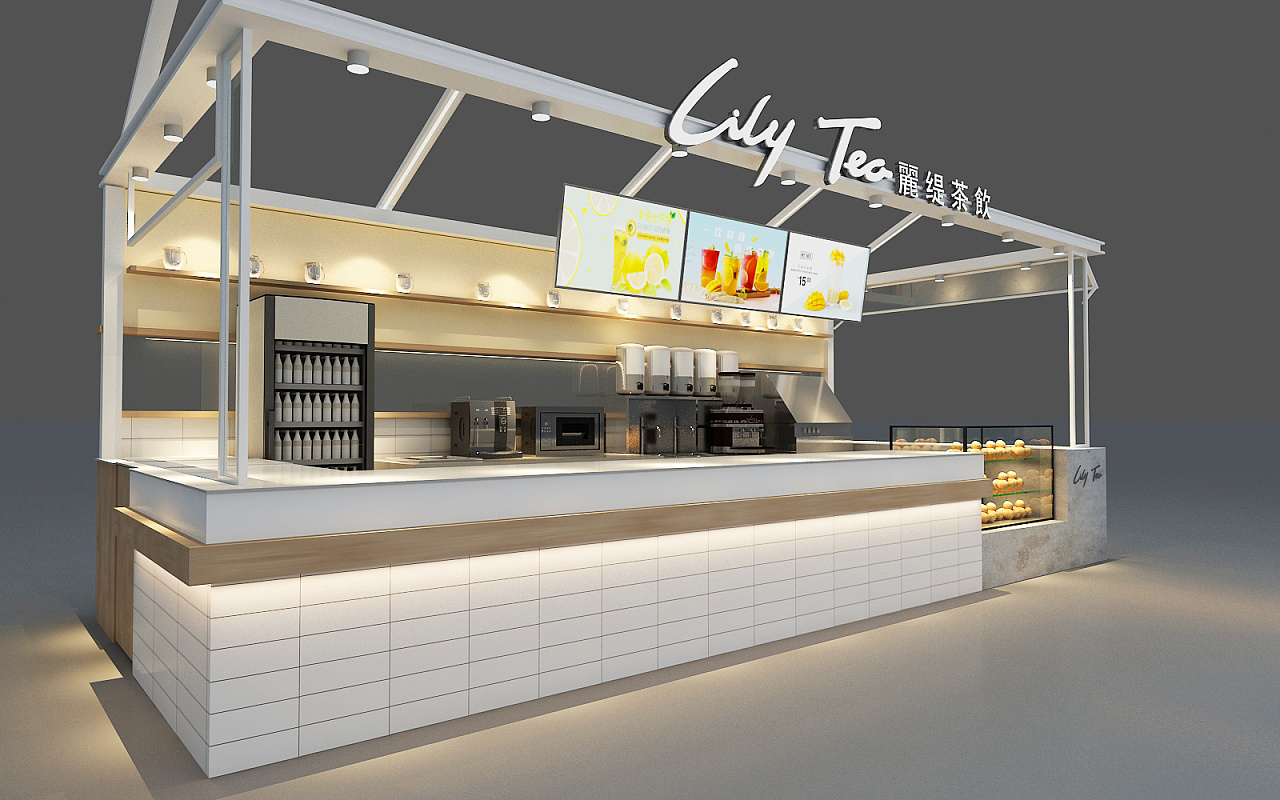 时尚茶饮品牌设计lily tea