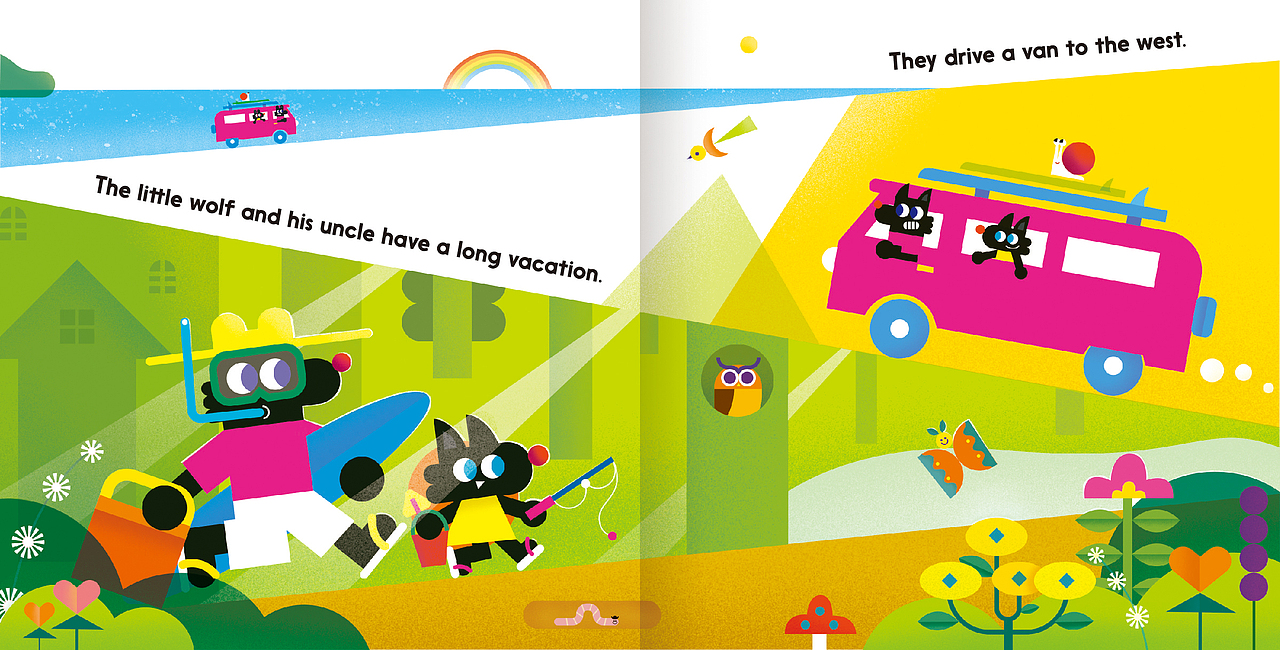 绘本《狼🐺的假期》