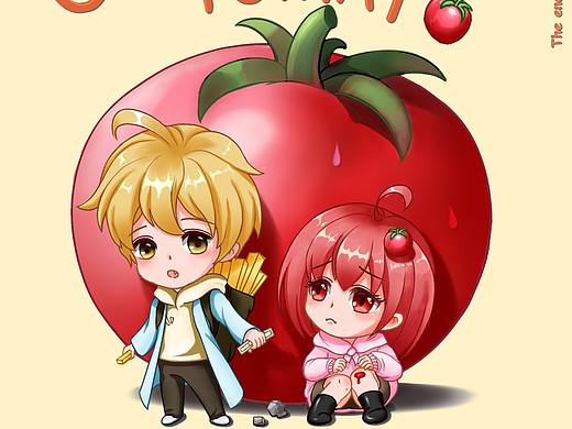 《薯条君与蕃茄酱的相遇》（个人主页-ZNDA2NzQ0NDg=） - 商业插画 - 站酷设计师食梦小妖原创素材 - 站酷ZCOOL