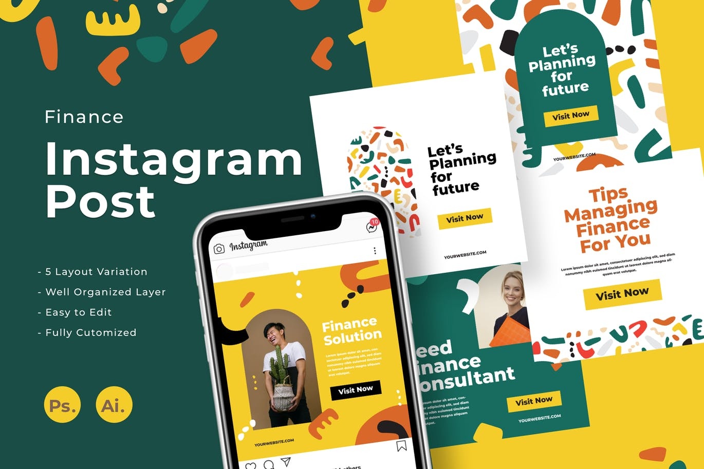 instagram社交媒体海报设计