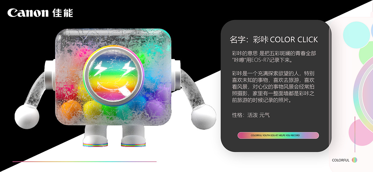 彩咔IP形象设计|EOS-R7