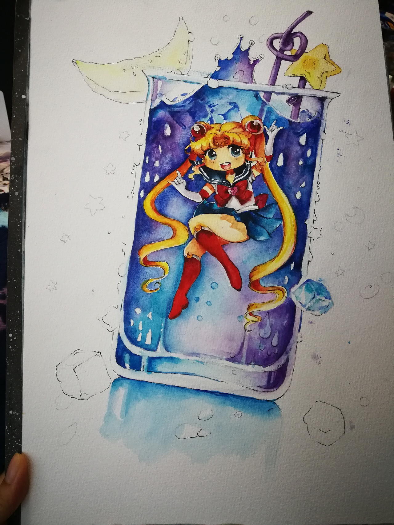 临摹国外大神的月野兔