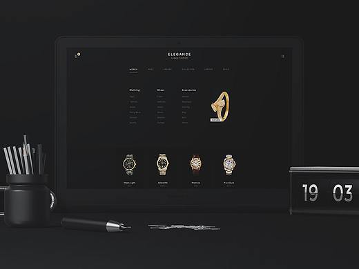优雅奢华时尚高端APP UI KITS luxury-fashion-ui-kit