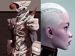【三渲二】《原石探险队》GGAC校园组参赛作品及小练习