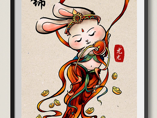 2023钱兔似锦｜兔年敦煌风｜壁纸｜国风包装