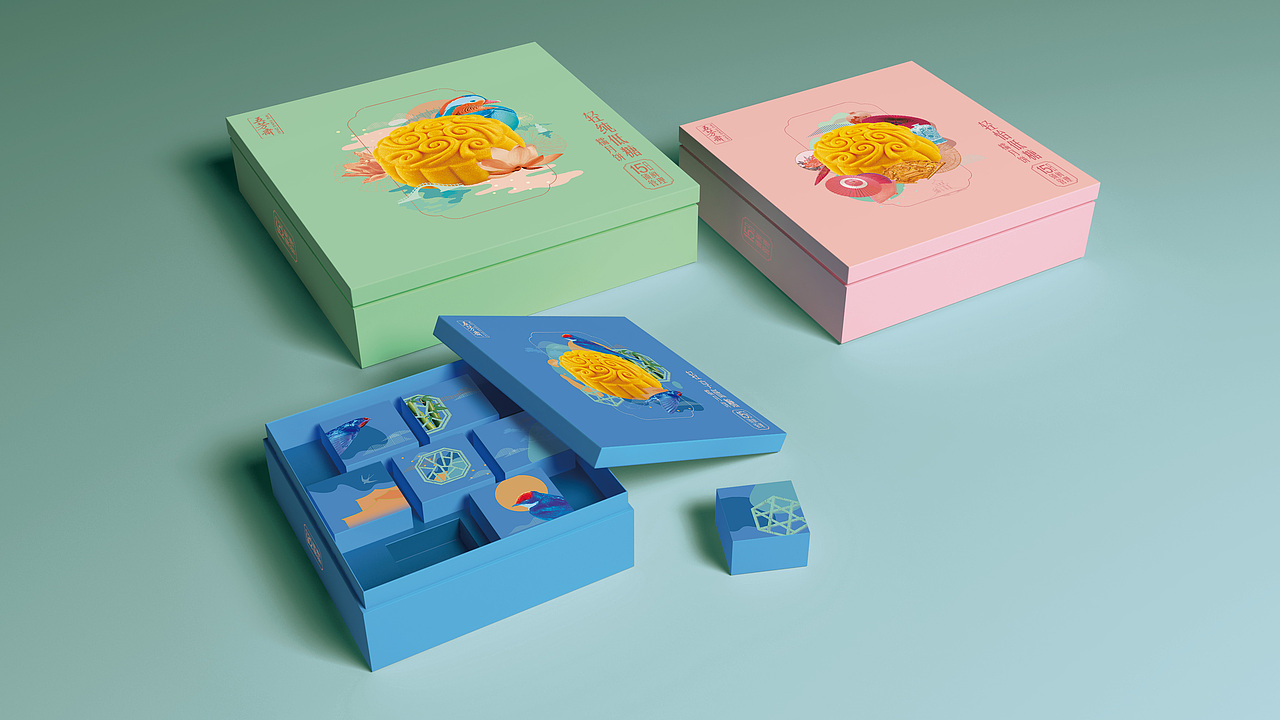 五芳斋糯皮月饼包装提案设计（图ZMjE5MzUyMTAw） - 包装 - 站酷设计师暴走设计家族原创素材 - 站酷ZCOOL