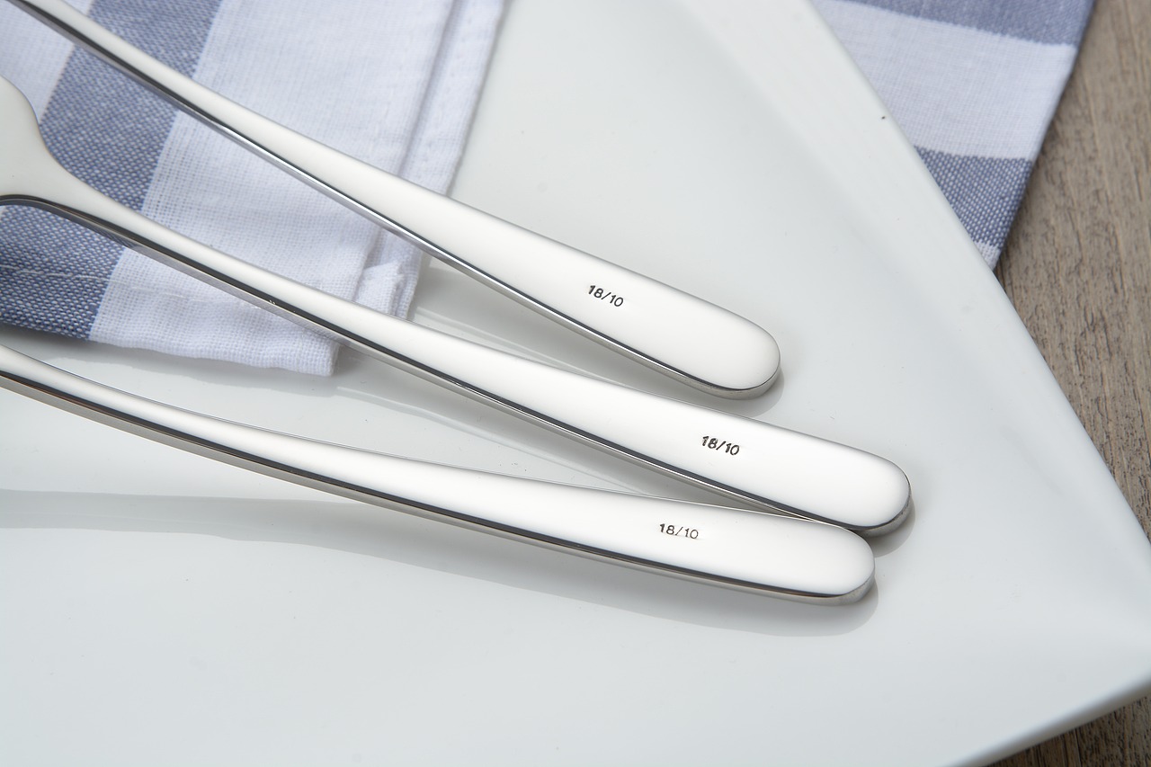不锈钢餐具场景拍摄 未修图