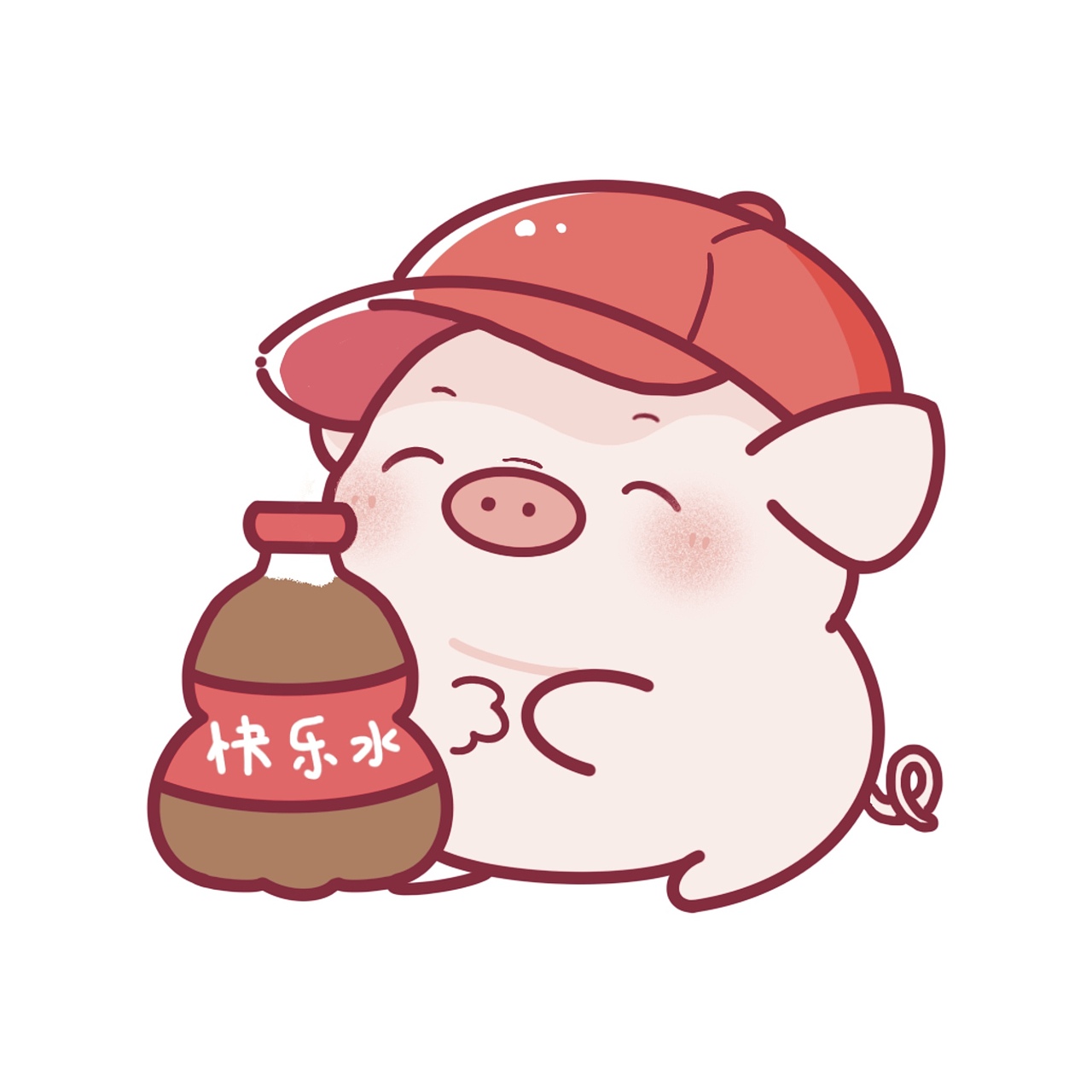 快乐小猪（图ZMzYzNzUxOTU2） - 儿童插画 - 站酷设计师海贝007原创素材 - 站酷ZCOOL