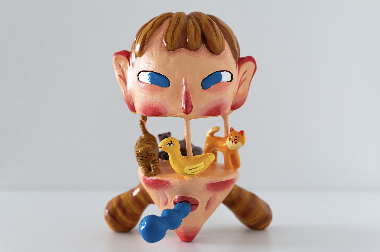 原创粘土作品《脑海中的游乐场》