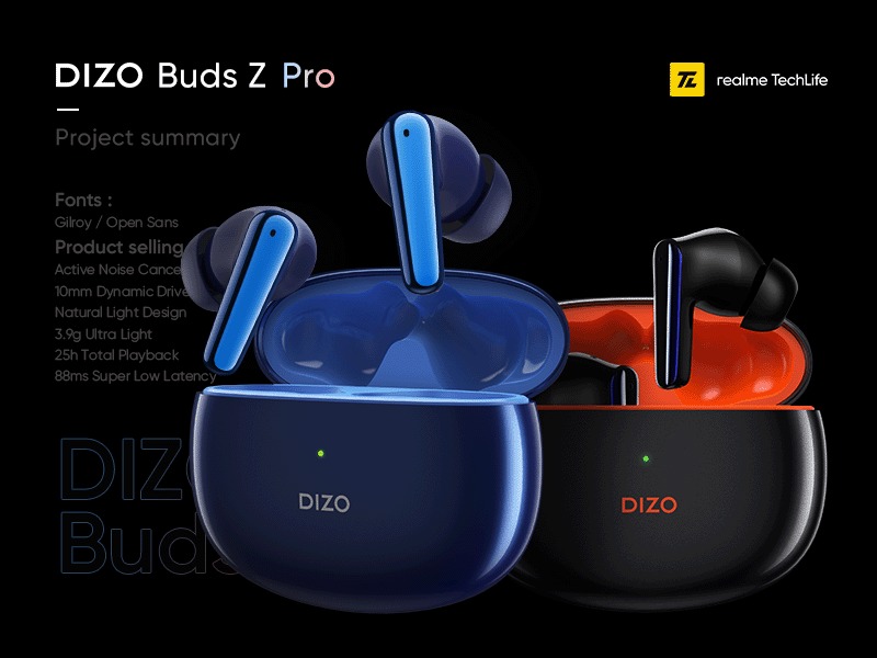 DIZO Buds Z Pro 国际产品站设计