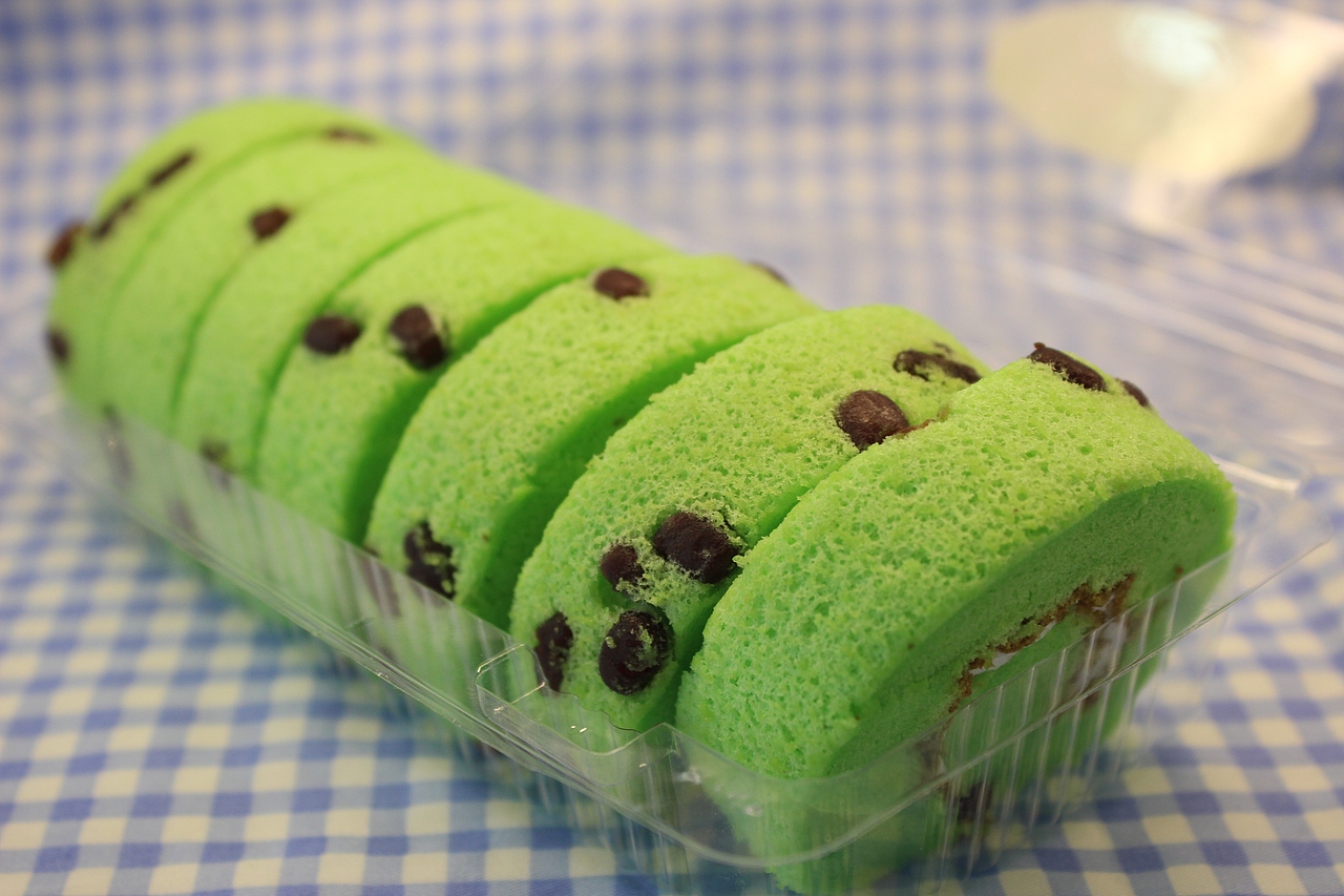 绿色糕点拍摄