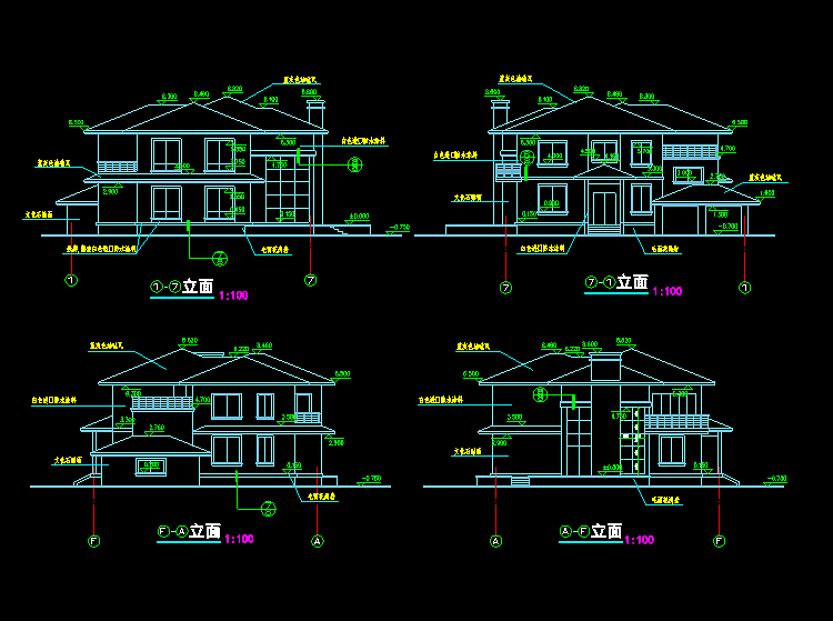 四合院住宅设计CAD施工图