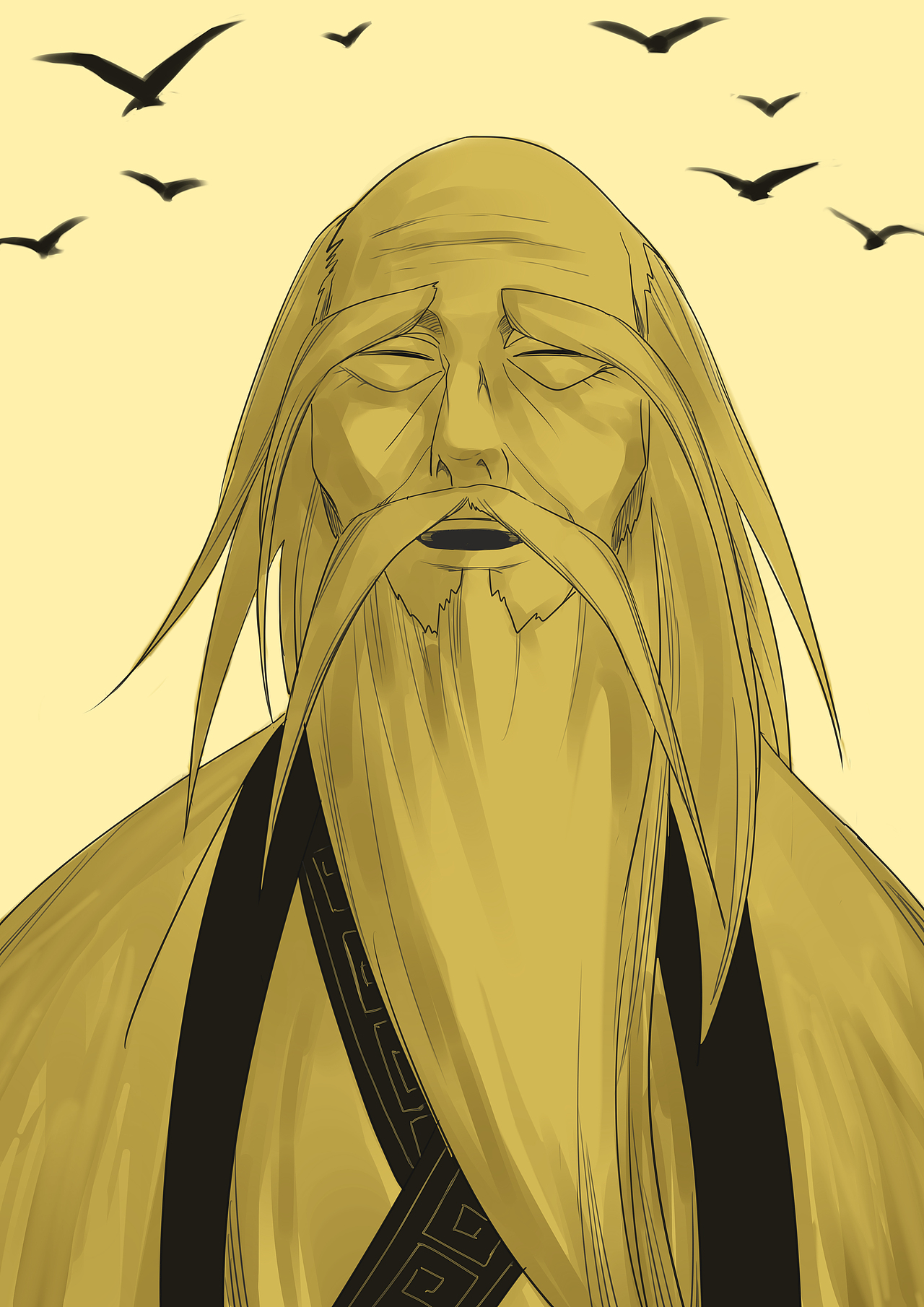 道教人物漫插画创作