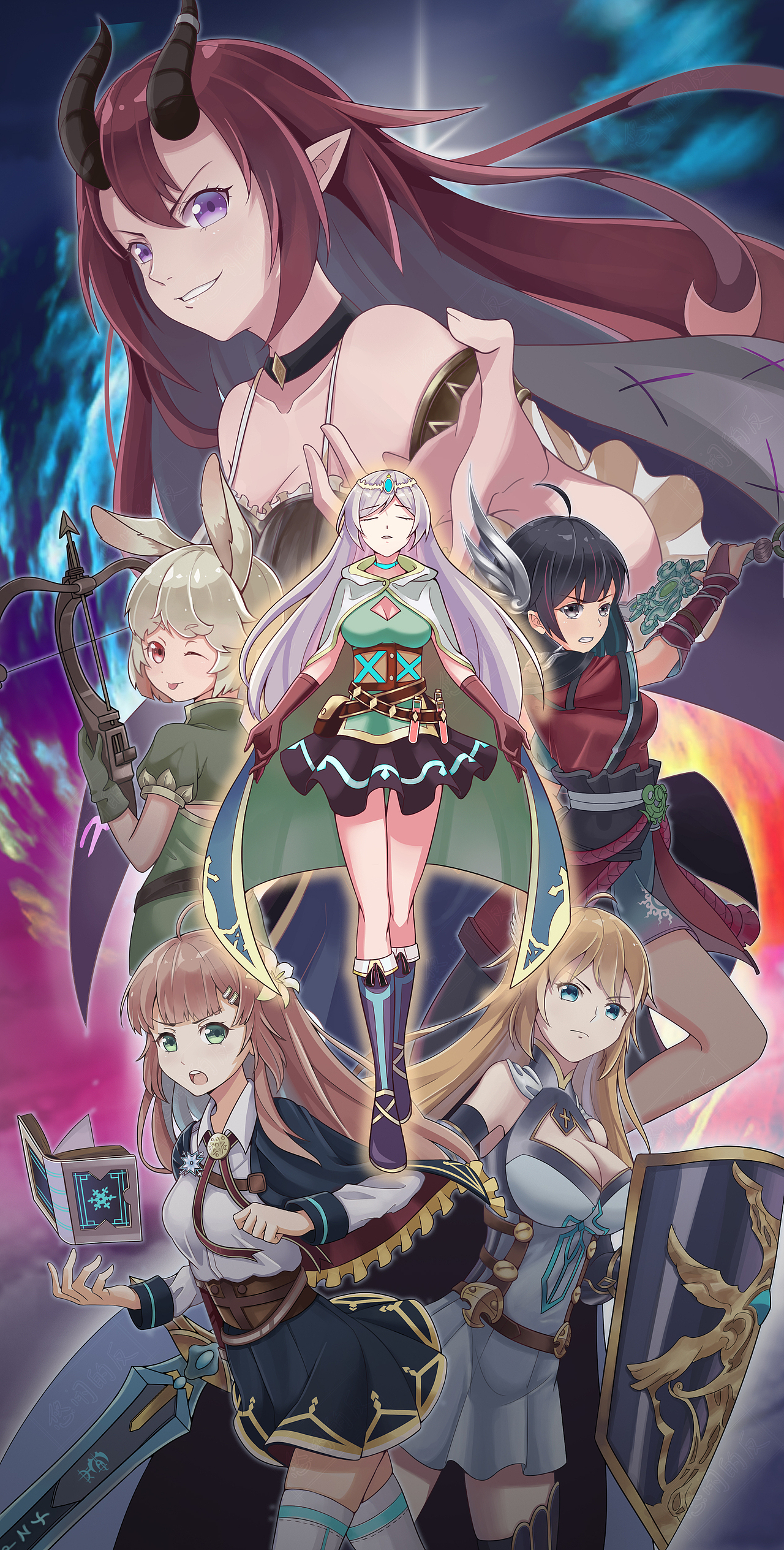 长安故事机娘蕾莉亚女王纱织薰嗣两只正太标签二次元海报插画作品信息