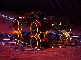 水渍路面-你看这车它又酷又炫