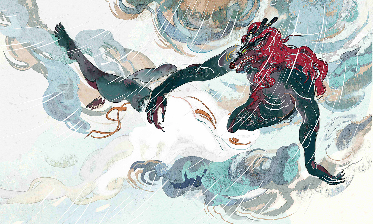 《陪孩子读山海经》（图ZMjU4MDc5MzI4） - 绘本 - 站酷设计师尧立原创素材 - 站酷ZCOOL
