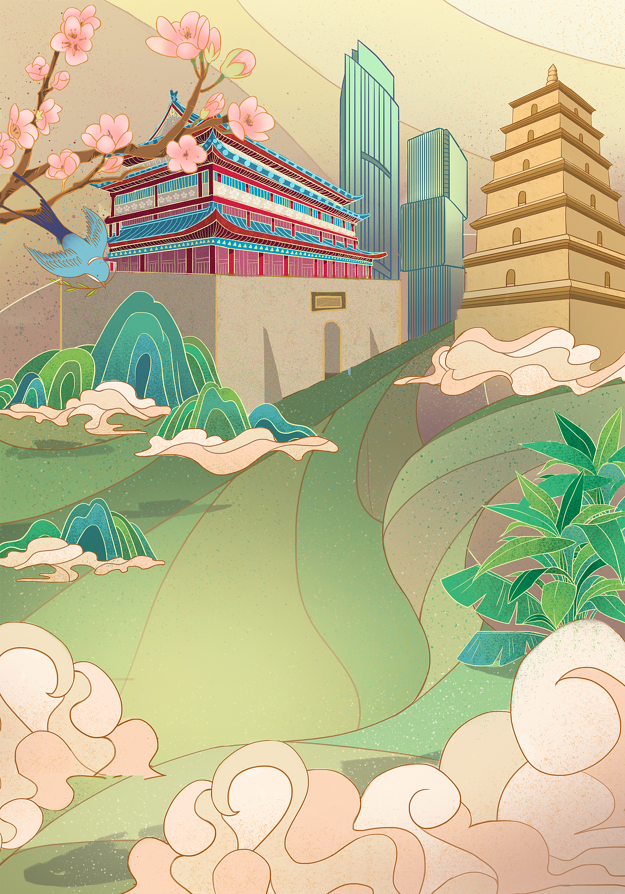 迎十四运|平面|海报|zhya_原创作品-站酷zcool