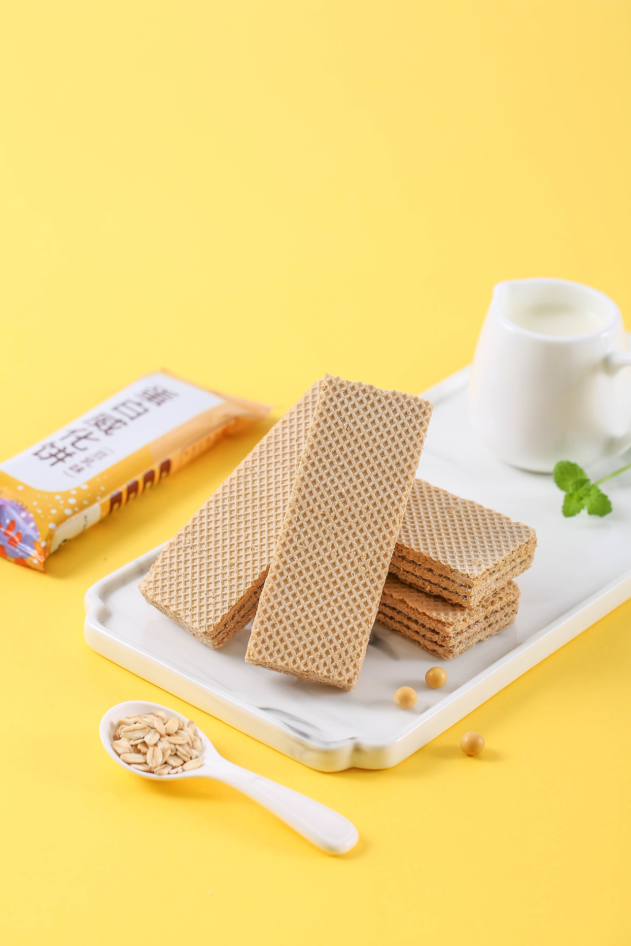 豆乳威化饼干休闲食品淘宝抖音短视频