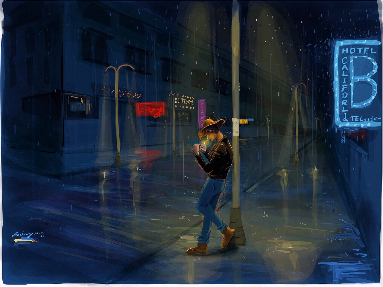 睡前一涂（图ZMjA4MjY4NzY=） - 新锐潮流插画 - 站酷设计师anthonyqg原创素材 - 站酷ZCOOL