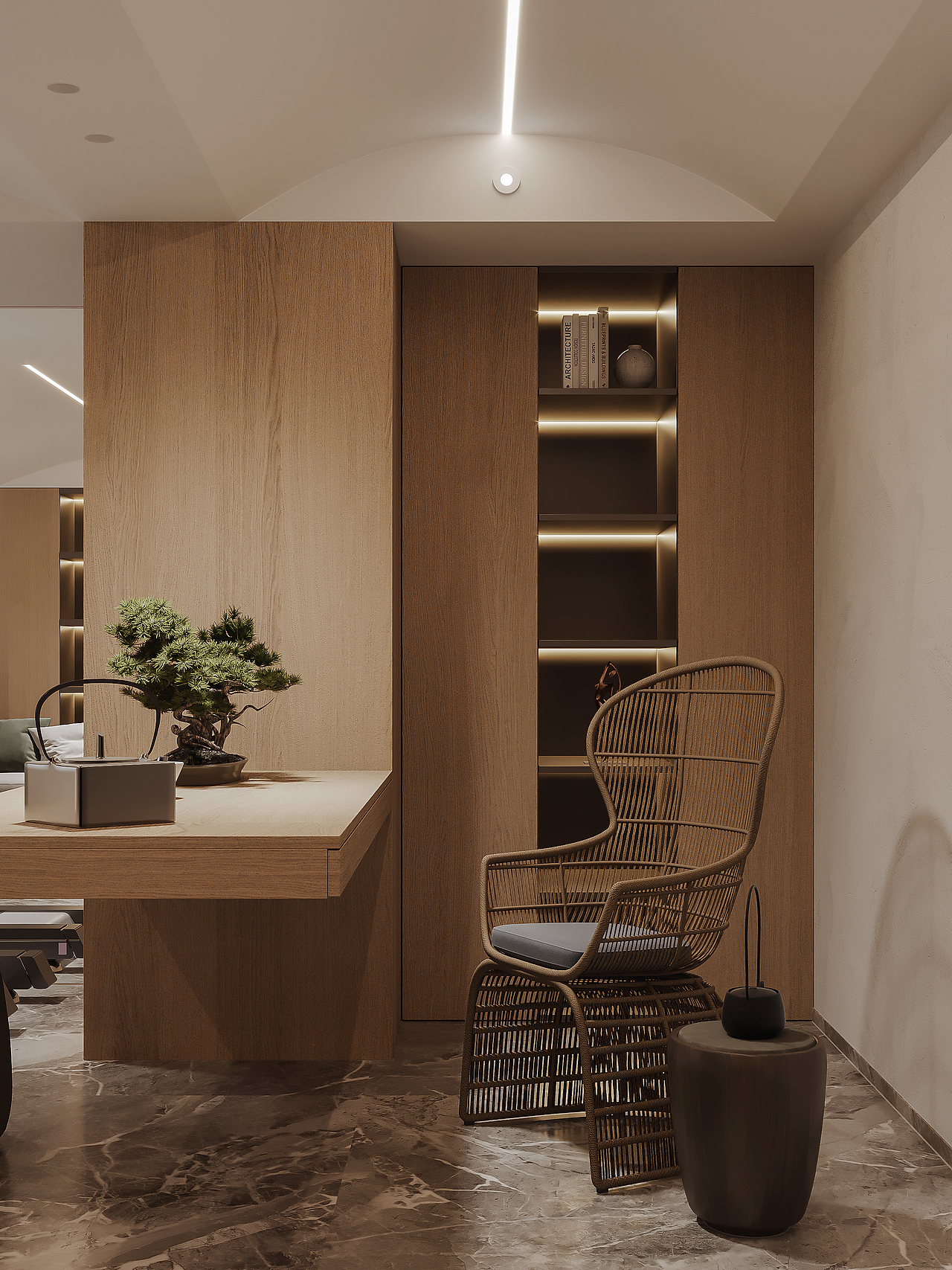 现代轻奢风格效果图