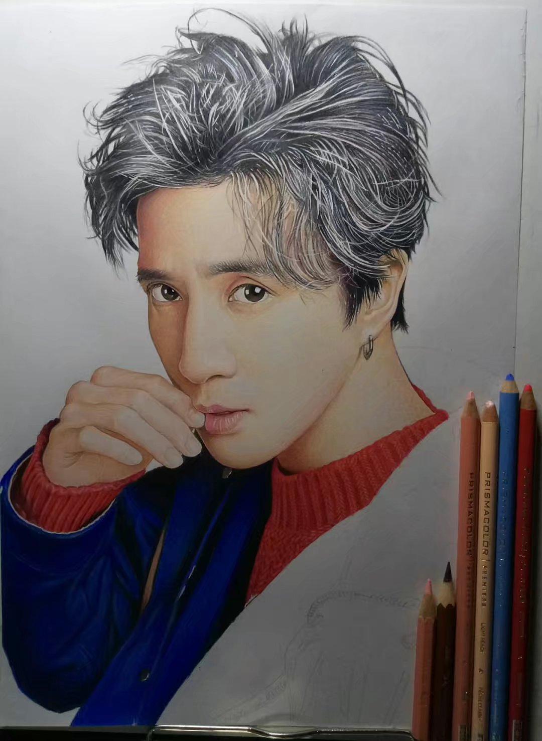 彩铅画 薛之谦（图ZNzY1NTg0Mjg=） - 绘画 - 站酷设计师逆转的齿轮原创素材 - 站酷ZCOOL