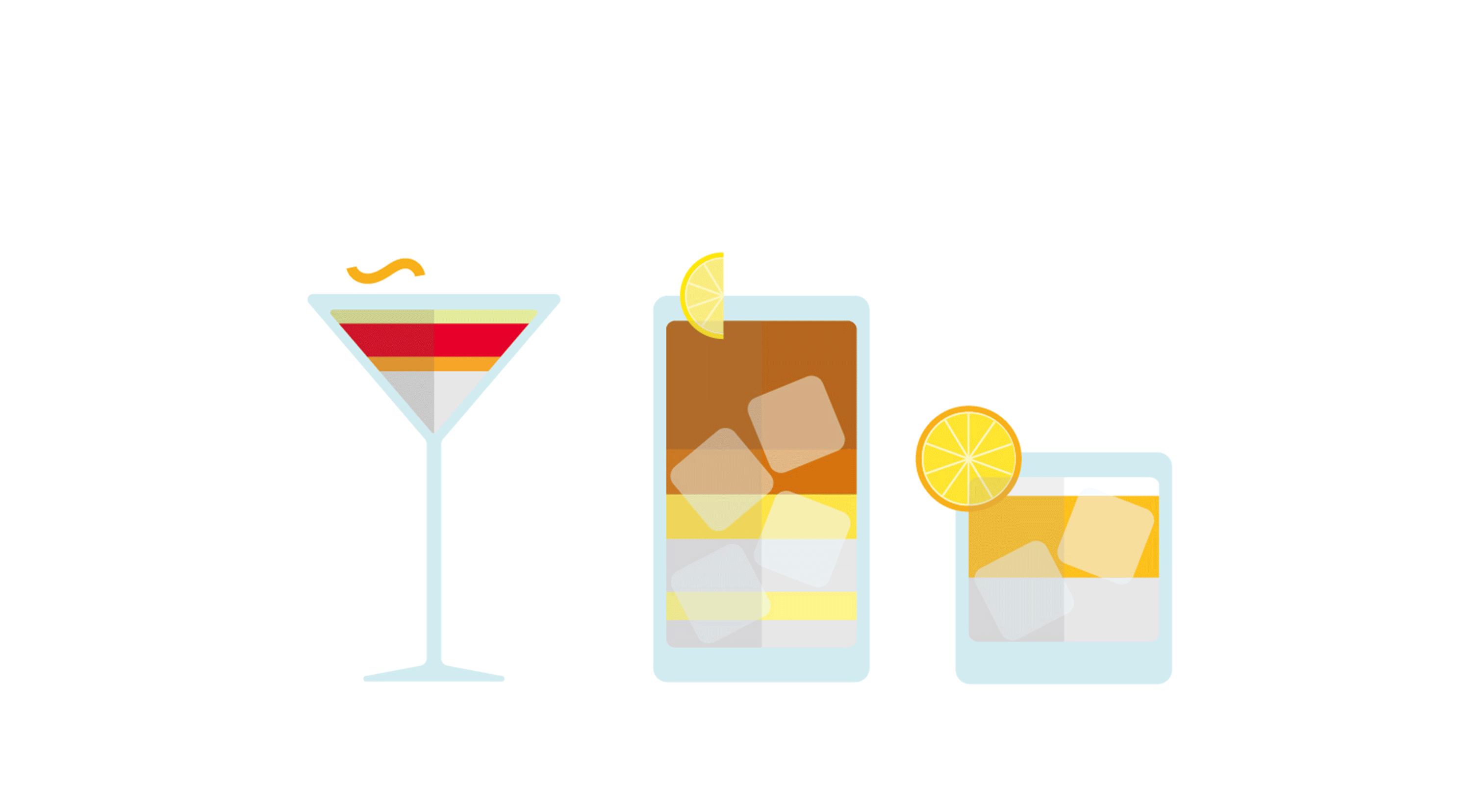 鸡尾酒创意图表Cocktail Typology（图ZOTE2MzAwMTY=） - 信息图表 - 站酷设计师王云梦_cora原创素材 - 站酷ZCOOL
