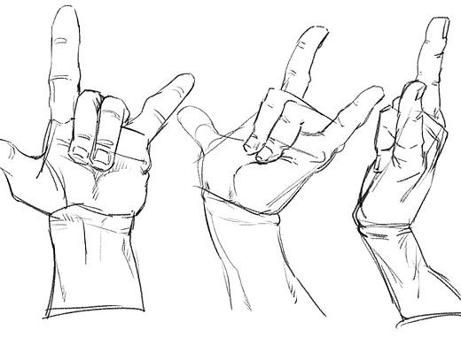 手部練習(xí)（個(gè)人主頁(yè)-ZNTg5OTkyNDA=） - 概念設(shè)定 - 站酷設(shè)計(jì)師周甜曦原創(chuàng)素材 - 站酷ZCOOL