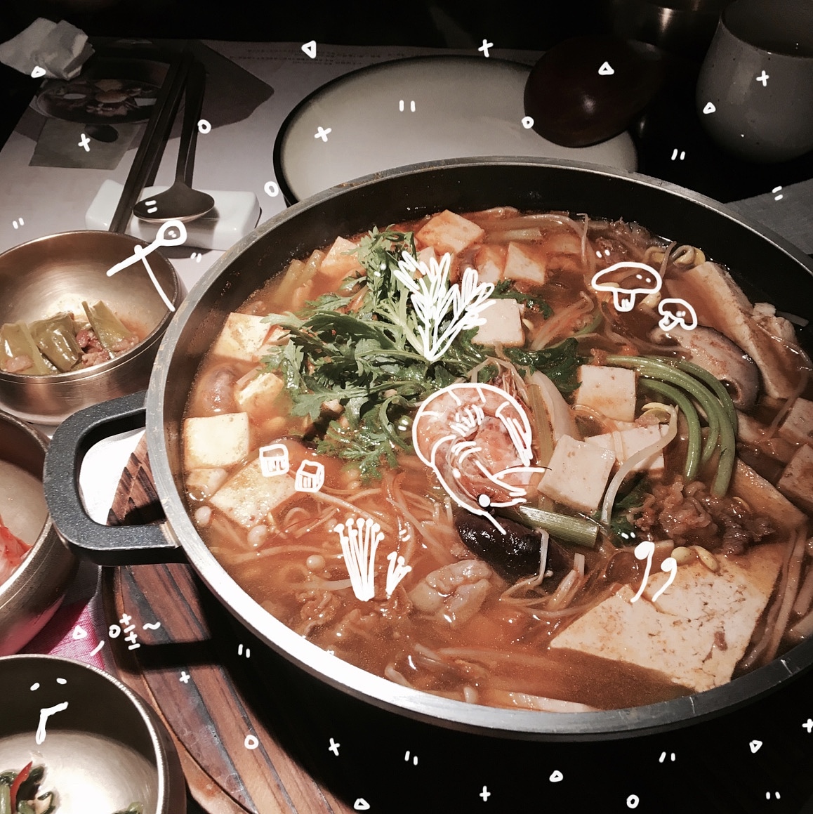 照片中的小插画