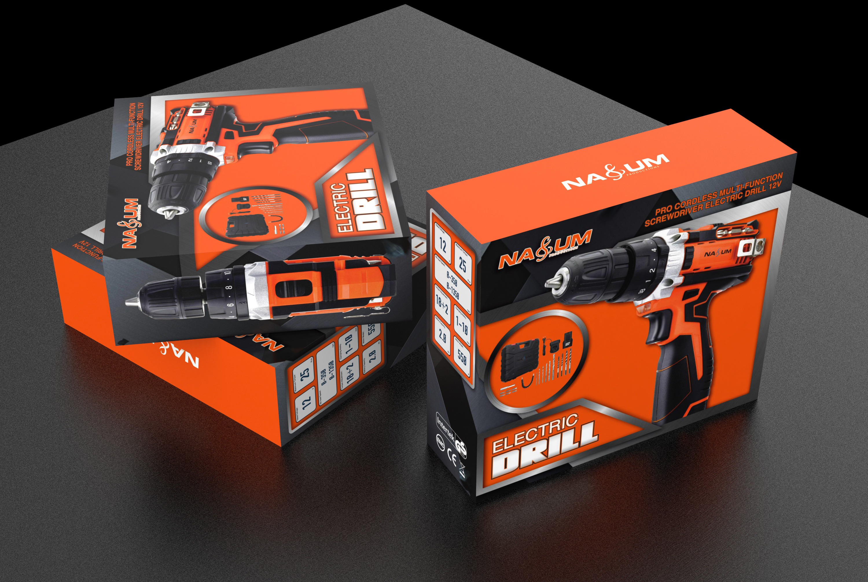 工具类-手电钻包装设计_牛牛包装-站酷zcool