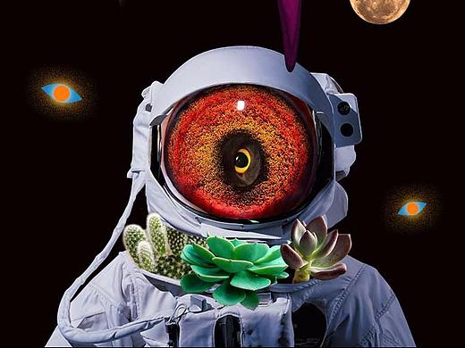 Collage / 环游太空（个人主页-ZMzMxOTYyMDg=） - 其他平面 - 站酷设计师EESQUARE原创素材 - 站酷ZCOOL