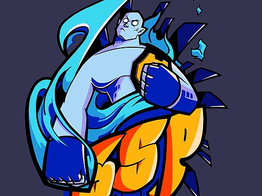 ufc及wwe插画