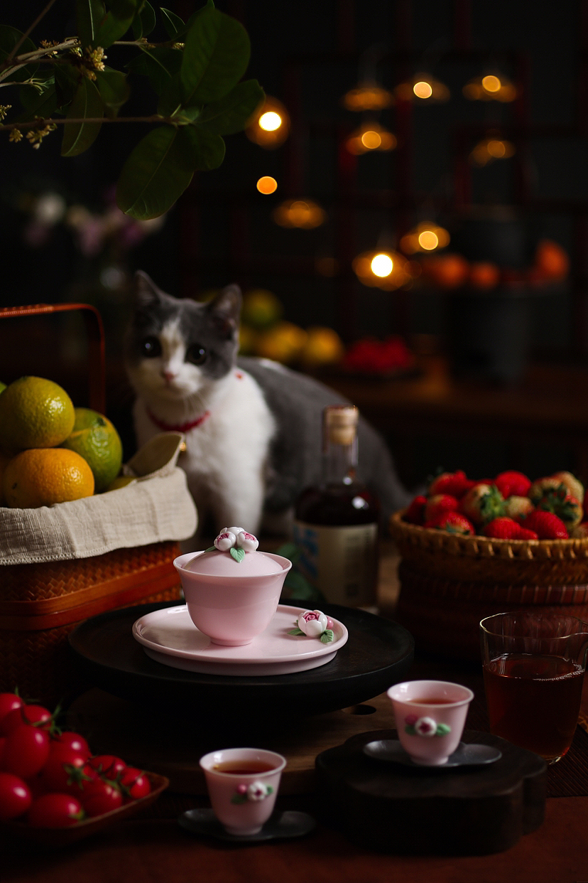 海棠花女神茶具1