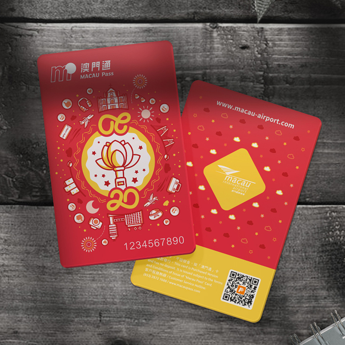 澳门通x澳门国际机场 回归二十周年联名卡|平面|品牌|zerosdesign