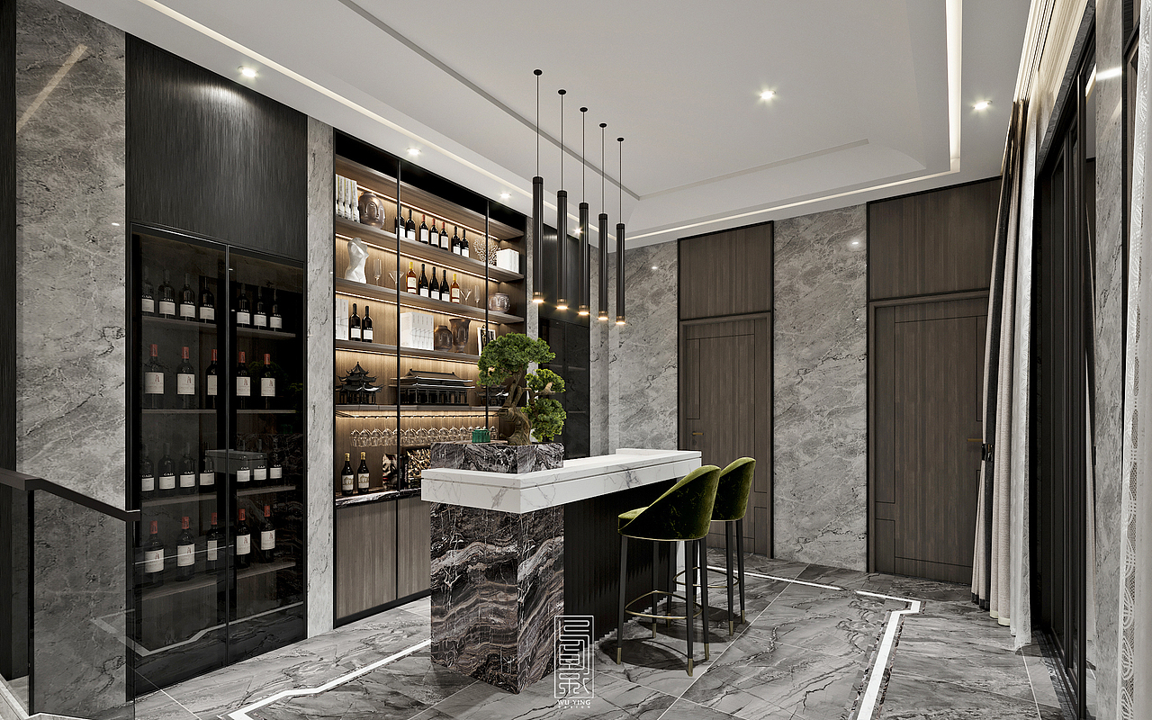 新中式-东莞松山湖（图ZMTQ0NDc3NTY0） - 家装设计 - 站酷设计师乌影原创素材 - 站酷ZCOOL