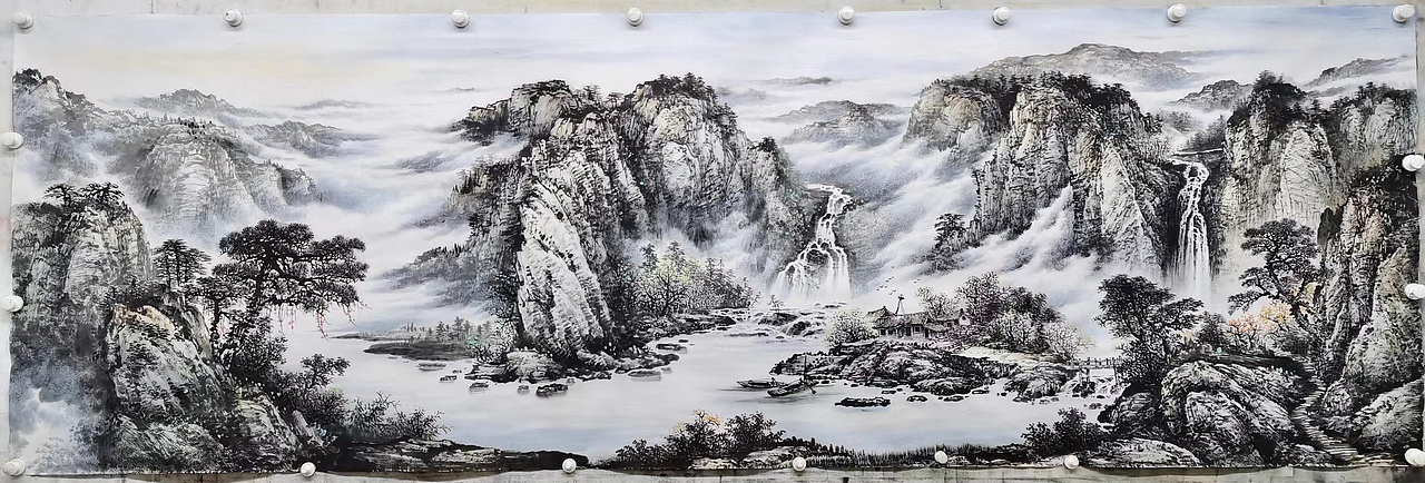 国画:江山如画