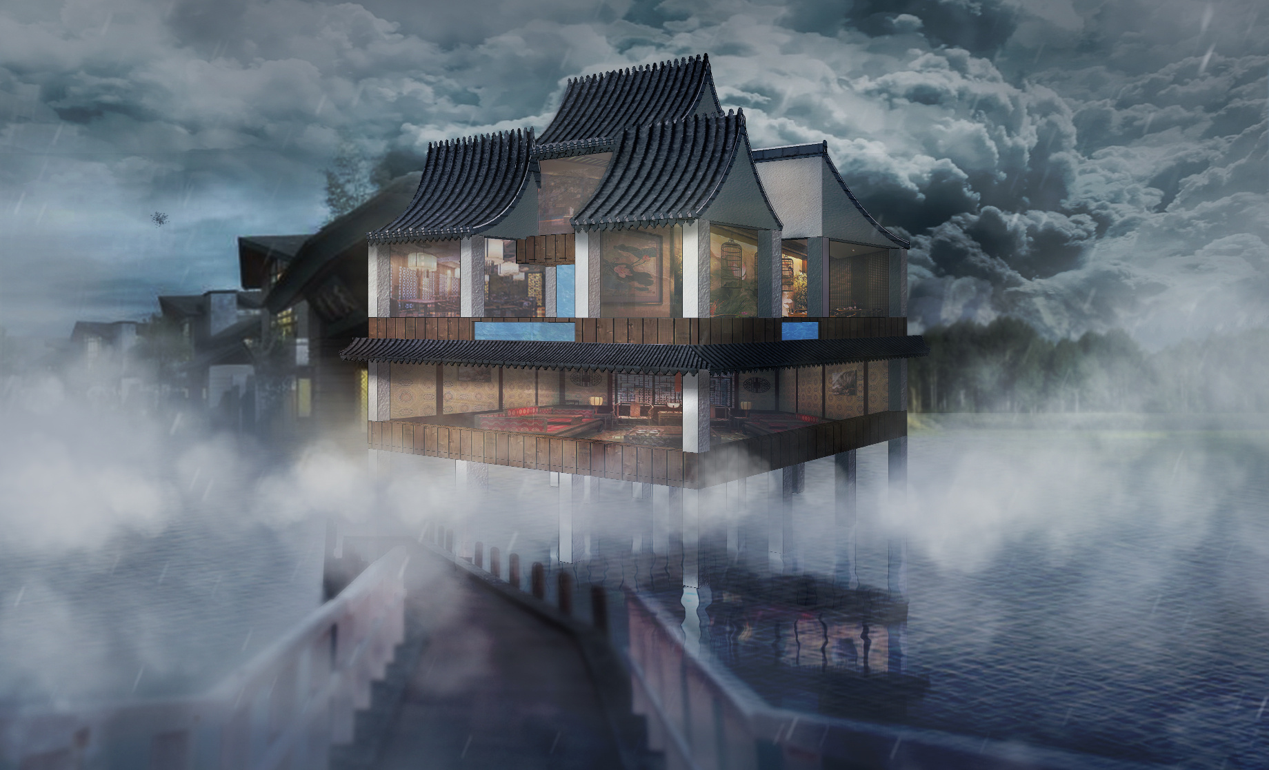 空中楼阁——茶楼概念设计