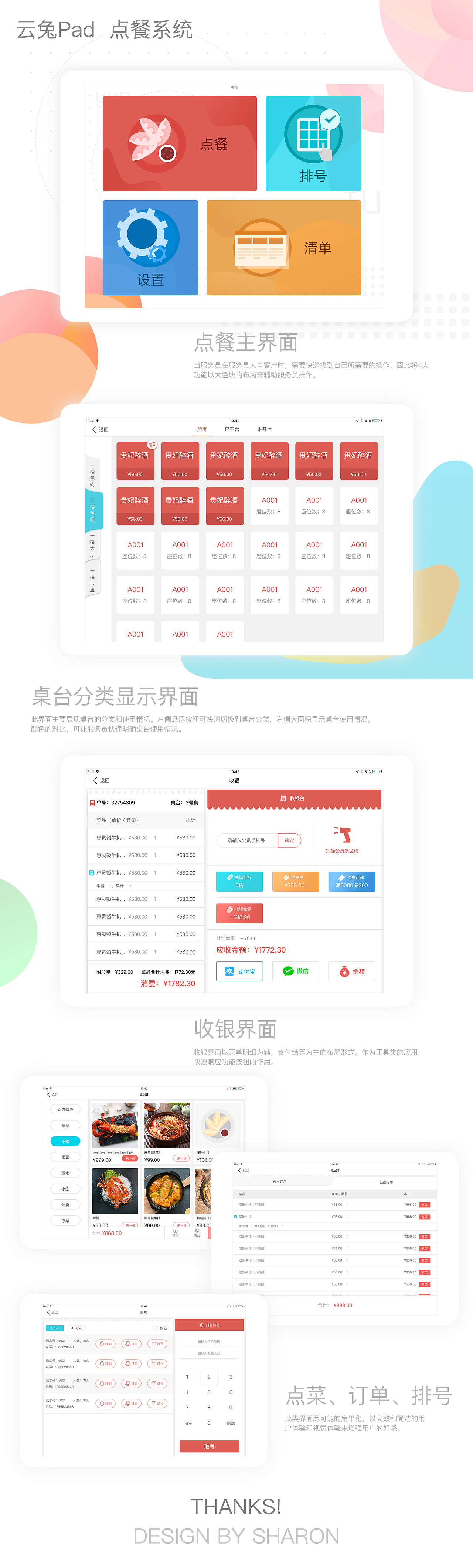 Pad点餐界面设计（图ZOTYxMzQ3MzI=） - 软件界面 - 站酷设计师青兰ssss原创素材 - 站酷ZCOOL