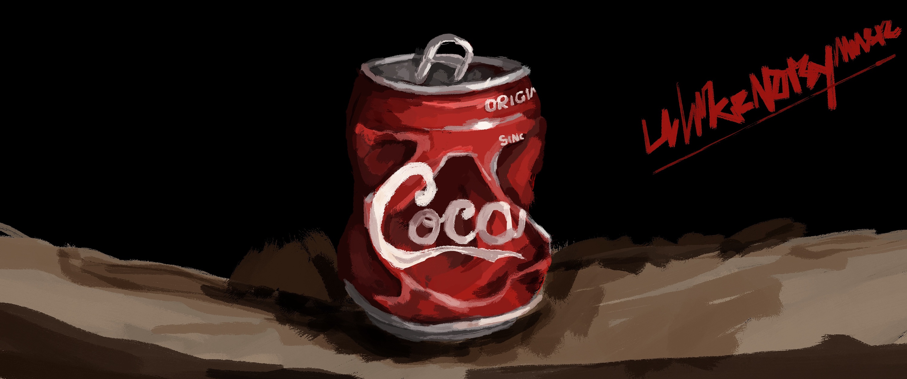 可口可乐手绘海报图片