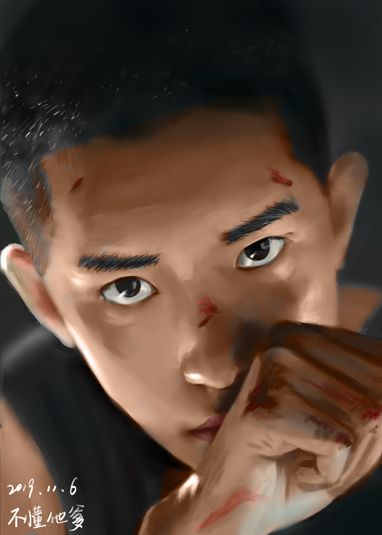 临摹作品插画创作习作少年的你易烊千玺"端午节"插画329newblash大王