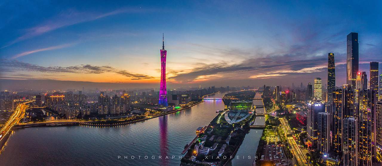 航拍广州（图ZNzUxOTI4MTI=） - 环境/建筑摄影 - 站酷设计师飞影传媒张飞鹏原创素材 - 站酷ZCOOL