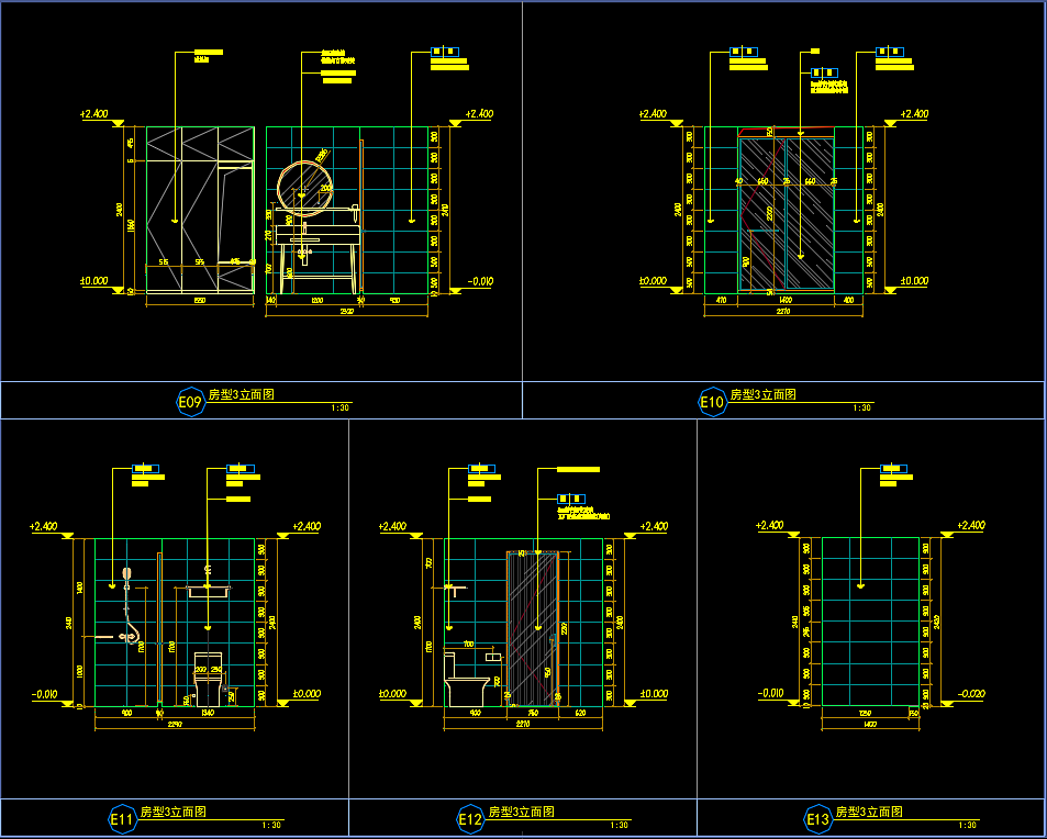 平遥古城某酒店-客房施工图深化设计
